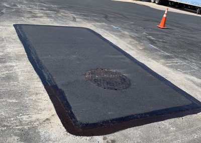 Street patching and repair completed for local road